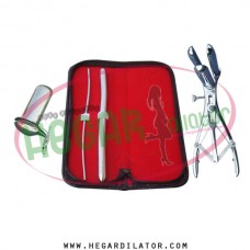 Hegar uterine dilator 2pcs set 3-4, 11-12, mathieu anal speculum, collin large