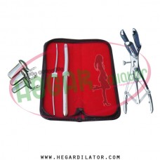 Hegar uterine dilator 2pcs set 3-4, 11-12, mathieu anal speculum, collin small 3pcs
