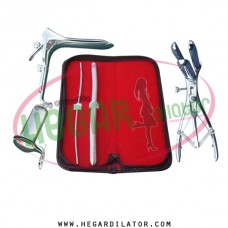 Hegar dilator Set of 2pcs 3-4, 13-14, mathieu anal speculum, grave small, collin large