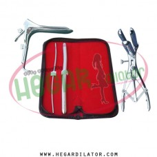 Hegar uterine dilator 2pcs set 3-4, 11-12, mathieu anal speculum, grave large