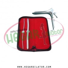 Hegar uterine dilator 2pcs set 3-4, 11-12, grave vaginal speculum large