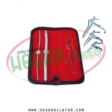 Hegar uterine dilator 2pcs set 3-4, 11-12, grave vaginal speculum 3pcs
