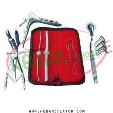 Hegar dilator Set of 2pcs 3-4, 11-12, pinwheel, mathieu speculum, grave large, collin 3pcs