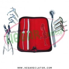 Hegar dilator Set of 2pcs 3-4, 11-12, pinwheel, mathieu speculum, grave 3pcs, collin 3pcs