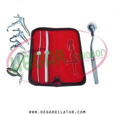 Hegar dilator Set of 2pcs 3-4, 11-12, pinwheel, grave 3pcs, collin speculum small