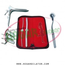 Hegar dilator Set of 2pcs 3-4, 11-12, pinwheel, grave speculum large, collin 3pcs