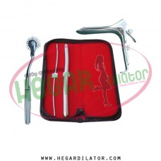 Hegar dilator Set of 2pcs 3-4, 11-12, pinwheel, grave speculum small