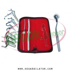 Hegar dilator Set of 2pcs 3-4, 11-12, pinwheel, grave speculum 3pcs, collin 3pcs