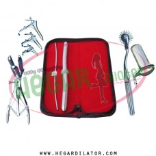 Hegar dilator Set of 2pcs 3-4, 13-14, pinwheel, mathieu speculum, grave 3pcs, collin medium