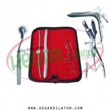 Hegar dilator Set of 2pcs 3-4, 13-14, pinwheel, mathieu speculum, grave small