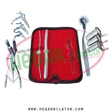 Hegar dilator Set of 2pcs 3-4, 13-14, pinwheel, mathieu speculum, grave 3pcs, collin 3pcs