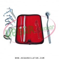 Hegar dilator Set of 2pcs 3-4, 13-14, pinwheel, grave 3pcs, collin speculum large