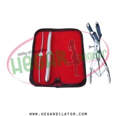 Hegar dilator Set of 2pcs 3-4, 15-16, mathieu anal speculum