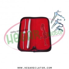 Hegar dilator Set of 2pcs 3-4, 15-16,  grave speculum 3pcs