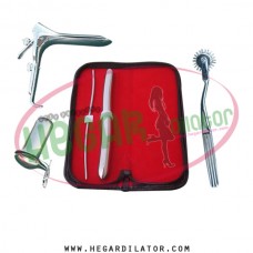 Hegar dilator Set of 2pcs 3-4, 15-16, pinwheel, grave speculum medium, collin small