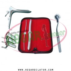 Hegar dilator Set of 2pcs 3-4, 15-16, pinwheel, grave speculum medium, collin 3pcs