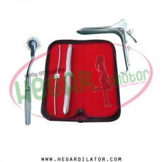 Hegar dilator Set of 2pcs 3-4, 15-16, pinwheel, grave speculum large