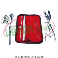 Hegar dilator Set of 2pcs 3-4, 17-18,  pinwheel, mathieu speculum, collin 3pcs