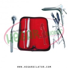 Hegar dilator Set of 2pcs 3-4, 17-18,  pinwheel, mathieu speculum, grave large