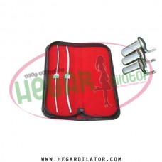 Hegar uterine dilator 3-4, 5-6, collin speculum 3pcs.