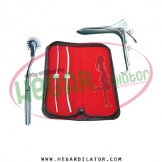 Hegar uterine dilator 3-4, 5-6, wartenberg pinwheel, grave medium