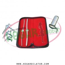 Hegar uterine dilator 3-4, 7-8, grave speculum 3pcs, collin speculum small