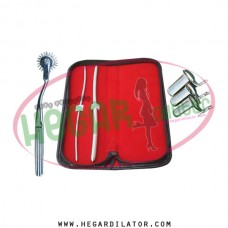 Hegar uterine dilator 3-4, 7-8, wartenberg pinwheel, collin speculum 3pcs