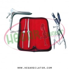 Hegar uterine dilator 3-4, 9-10, mathieu anal speculum, grave medium