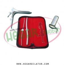 Hegar uterine dilator 3-4, 9-10, grave vaginal speculum large, collin large