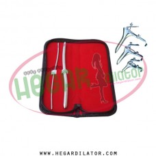 Hegar uterine dilator 3-4, 9-10, grave vaginal speculum 3pcs