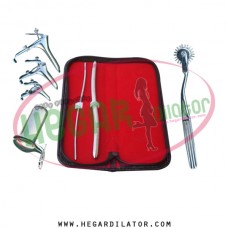 Hegar uterine dilator 3-4, 9-10, pinwheel, grave 3pcs, collin large