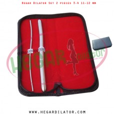 Hegar dilator set 2 pieces 3-4 and 11-12 mm