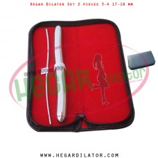 Hegar dilator set 2 pieces 3-4 and 17-18 mm