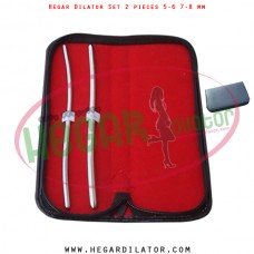 Hegar dilator set 2 pieces 5-6 and 7-8 mm