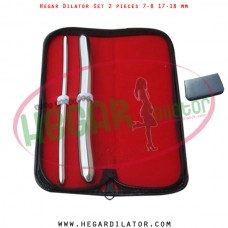 Hegar dilator set 2 pieces 7-8 and 17-18 mm