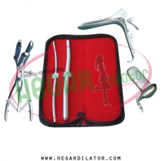 Hegar dilator Set of 2pieces, 5-6, 11-12, mathieu speculum, grave speculum large, collin large