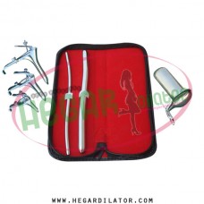Hegar dilator Set of 2pcs 5-6, 11-12, grave speculum 3pcs, collin medium