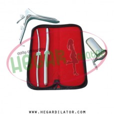 Hegar dilator Set of 2pcs 5-6, 11-12, grave speculum large, collin large