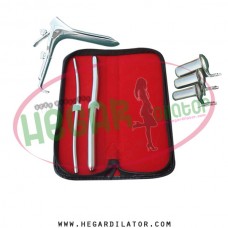 Hegar dilator Set of 2pcs 5-6, 11-12, grave speculum large, collin 3pcs