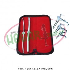 Hegar dilator Set of 2pcs 5-6, 11-12, grave speculum 3pcs