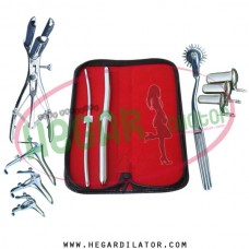 Hegar dilator Set of 2pcs 5-6, 11-12, pinwheel, mathieu speculum, grave 3pcs, collin 3pcs