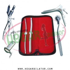 Hegar dilator Set of 2pcs 5-6, 11-12, pinwheel, mathieu speculum, grave large, collin large