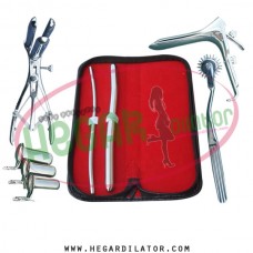 Hegar dilator Set of 2pcs 5-6, 11-12, pinwheel, mathieu speculum, grave large, collin 3pcs
