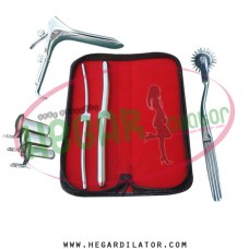Hegar dilator Set of 2pcs 5-6, 11-12, wartenberg pinwheel, grave speculum large, collin 3pcs