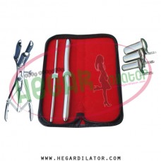 Hegar dilator Set of 2pcs 5-6, 13-14, mathieu speculum, collin 3pcs