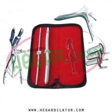 Hegar dilator Set of 2pcs 5-6, 13-14, mathieu speculum, grave speculum large, collin 3pcs