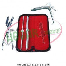 Hegar dilator Set of 2pcs 5-6, 13-14, mathieu speculum, grave speculum large