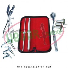 Hegar dilator Set of 2pcs 5-6, 13-14, pinwheel, mathieu speculum, grave 3pcs, collin 3pcs