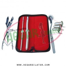 Hegar dilator Set of 2pcs 5-6, 13-14, pinwheel, mathieu speculum, collin speculum 3pcs