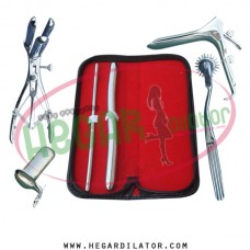 Hegar dilator Set of 2pcs 5-6, 13-14,pinwheel, mathieu speculum, grave large, collin large